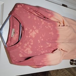 No Comment XL Sweatshirt dress Pink tie dye